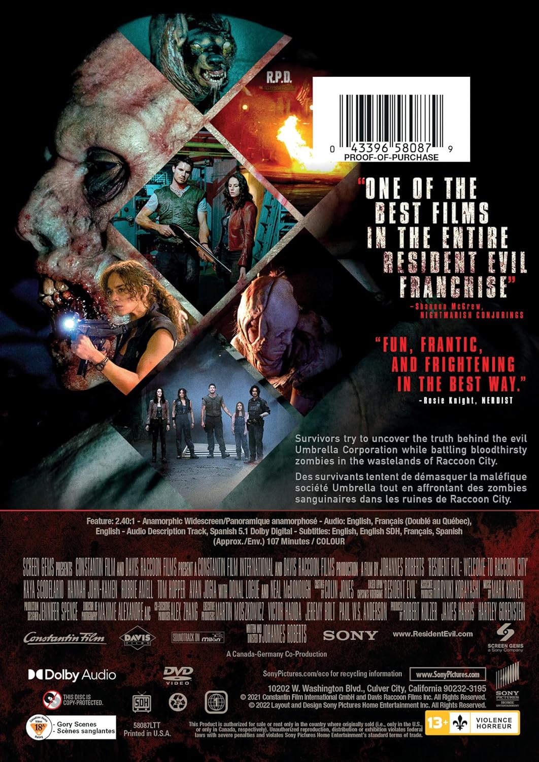Resident Evil: Welcome to Raccoon City (Bilingual)