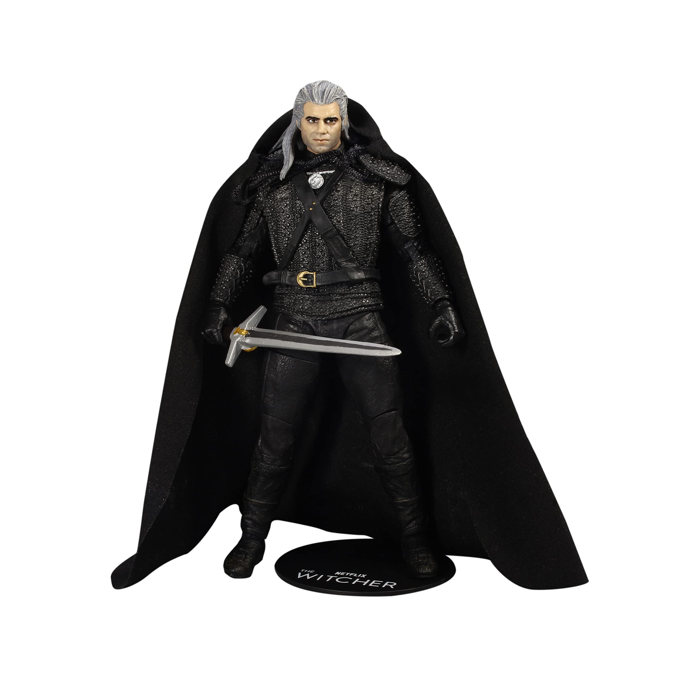 McFarlane TM13801 Witcher Netflix 7IN WV1-GERALT of Rivia (Season 1) -with Cloth Cape, Multicolour