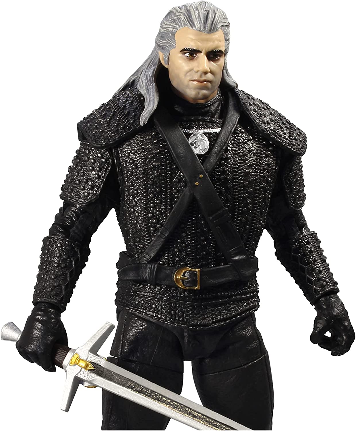McFarlane TM13801 Witcher Netflix 7IN WV1-GERALT of Rivia (Season 1) -with Cloth Cape, Multicolour