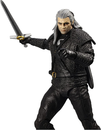 McFarlane TM13801 Witcher Netflix 7IN WV1-GERALT of Rivia (Season 1) -with Cloth Cape, Multicolour