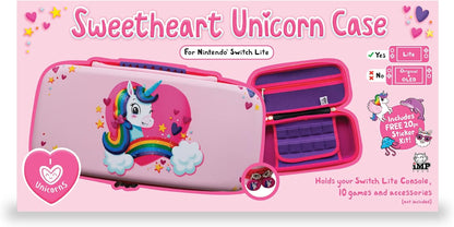 Sweetheart Unicorn Console Carry Case (Nintendo Switch Lite