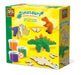 SES Creative 00418 Knete-Dinsosaurier Holzskellet, diverse Farben