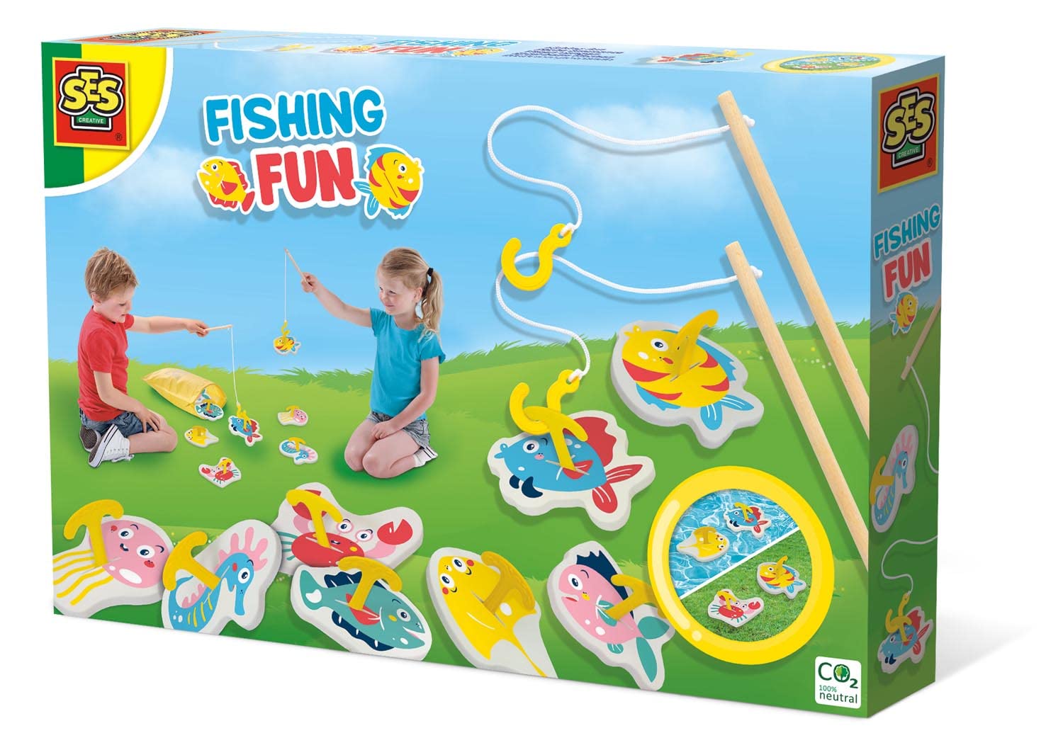 SES Creative- Fish Divertimento di Pesca, Vari Colori, Medium, 02284