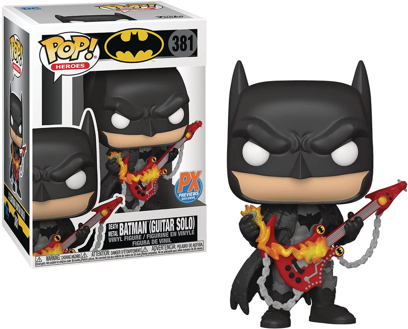 POP DC HEROES DARK KNIGHTS METAL BATMAN W/GUITAR PX VIN FIG
