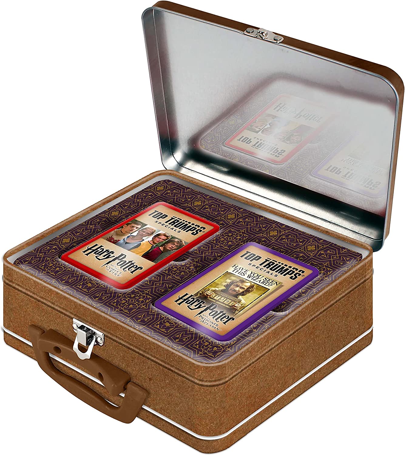 Top Trumps Harry Potter Gryffindor Collectors Tin Card Game, Board the Hogwarts Express with Goblet of Fire and Prisoner of Azkaban, educational gift and toy for boys and girls Aged 6 plus