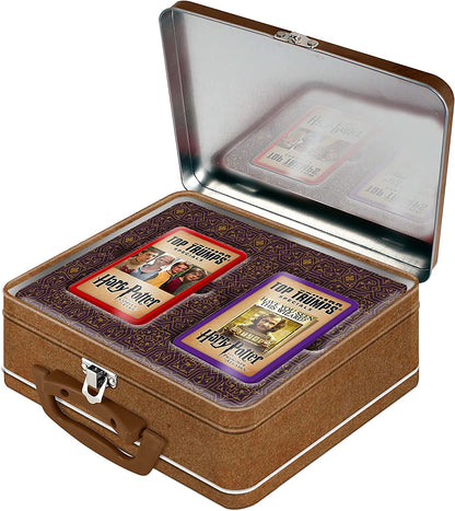 Top Trumps Harry Potter Gryffindor Collectors Tin Card Game, Board the Hogwarts Express with Goblet of Fire and Prisoner of Azkaban, educational gift and toy for boys and girls Aged 6 plus