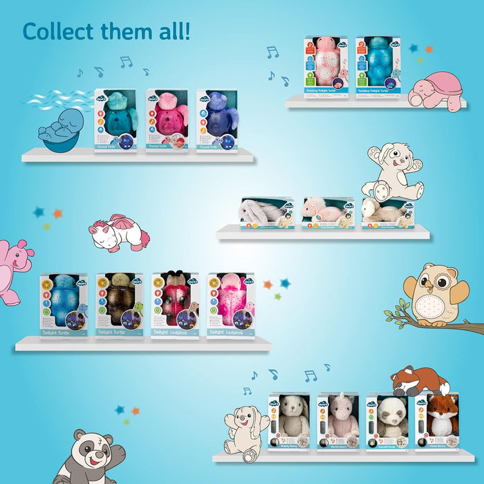 Cloud b Calming Mini Nightlight Star Projector | Gentle Brightness | 3 Colors | 1 Constellation | Auto-Shutoff | Dream Buddies Benny The Bunny