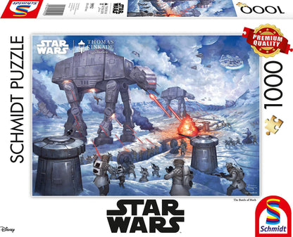 Schmidt Spiele, Thomas Kinkade: Disney Star Wars The Battle of Hoth (1000 pc), Puzzle, Ages 12+