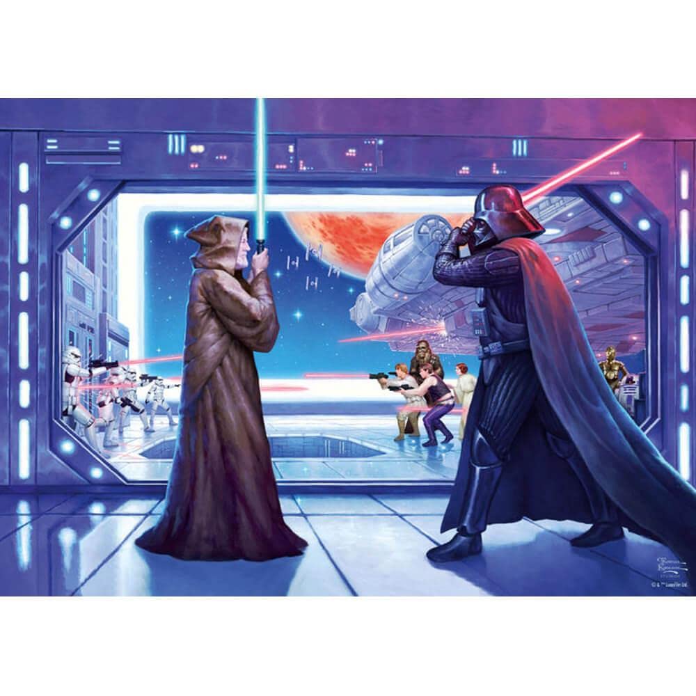 Schmidt Spiele, Thomas Kinkade: Disney Star Wars Obi Wan's Final Battle (1000 pc), Puzzle, Ages 12+ 1. Disney Disney Star Wars Obi Wan's Final Battle