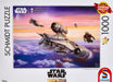 Schmidt Spiele | Thomas Kinkade: Disney Star Wars The Mandalorian - The Escort (1000pc) | Puzzle | Ages 12+