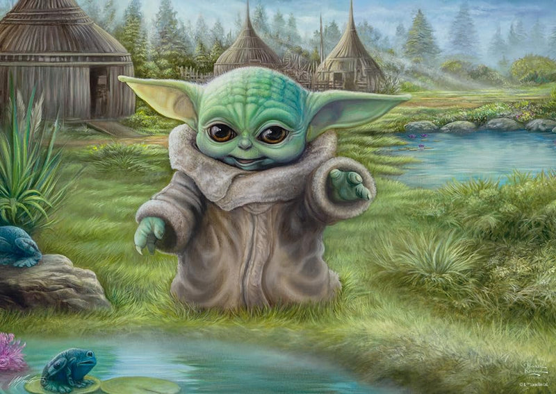 Schmidt Spiele | Thomas Kinkade: Disney Star Wars The Mandalorian - Childs Play (1000pc) | Puzzle | Ages 12+