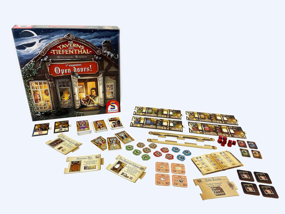 Schmidt | The Taverns of Tiefenthal: Open Doors Expansion | Board Game | Ages 12+ | 2-4 Players | 60 Minutes Playing Time