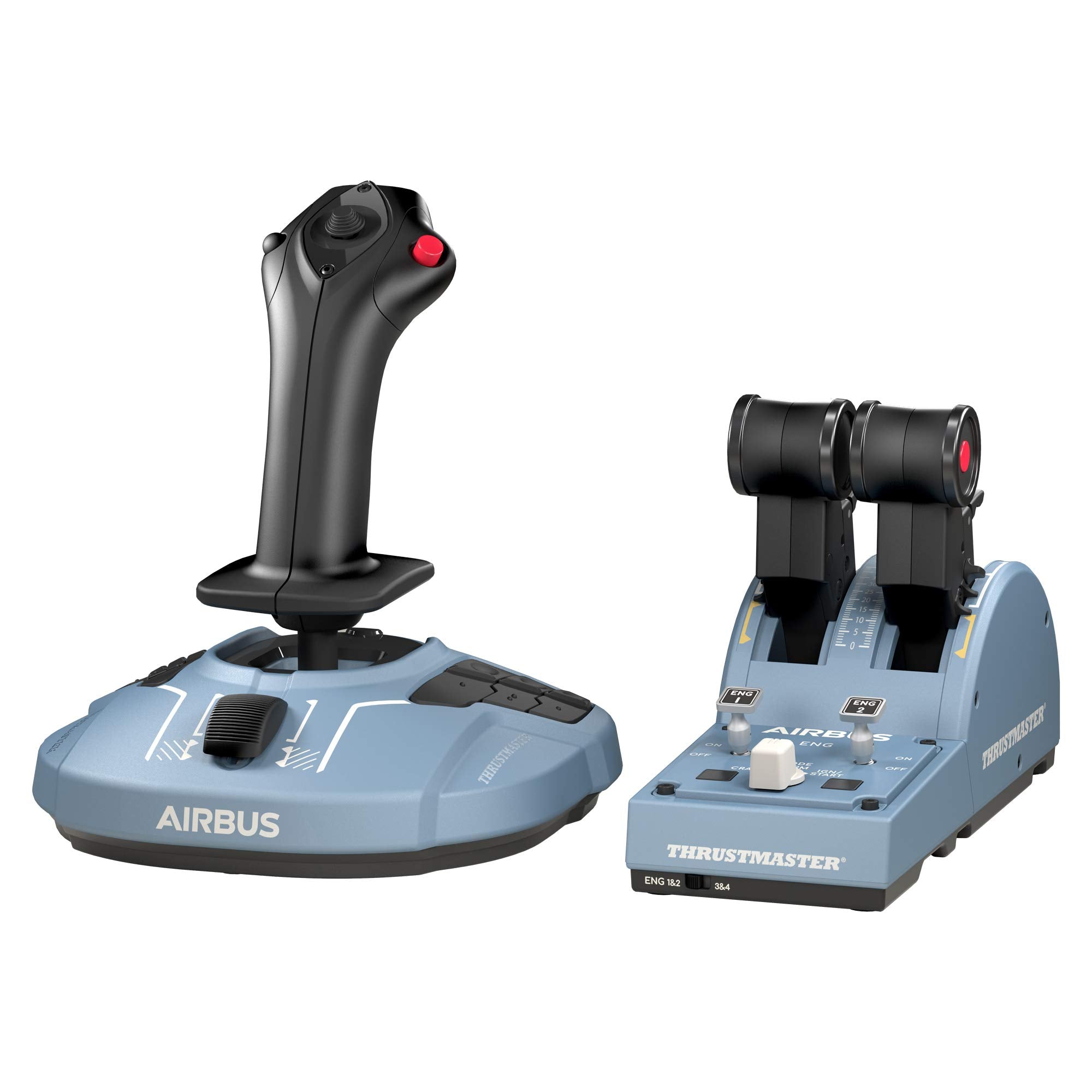 Thrustmaster TCA Officer Pack Airbus Edition - Replicas of the Airbus sidestick and throttle quadrant - for Windows