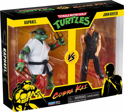 Turtles TU401000 TMNT Cobra Kai 2-Packs Raph vs John Kreese, Multi Colour