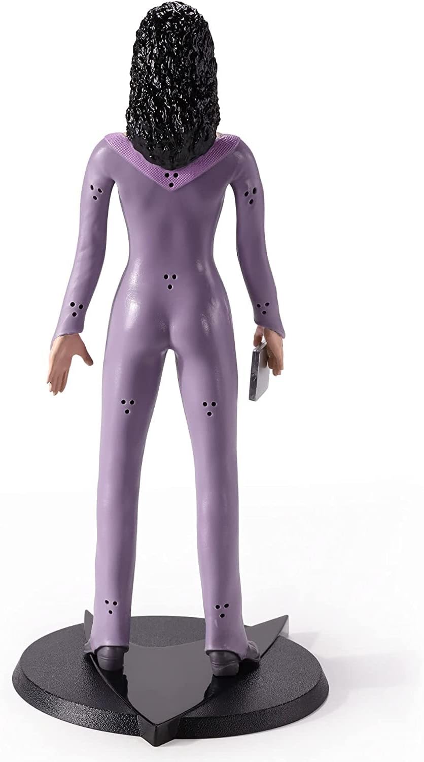 The Noble Collection Star Trek Bendyfigs Troi - 7.5in (19cm) Noble Toys Bendable Figure Posable Collectible Doll Figures With Stand, Multicolor, NN1509