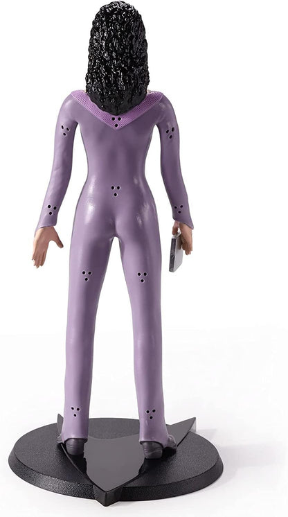 The Noble Collection Star Trek Bendyfigs Troi - 7.5in (19cm) Noble Toys Bendable Figure Posable Collectible Doll Figures With Stand, Multicolor, NN1509