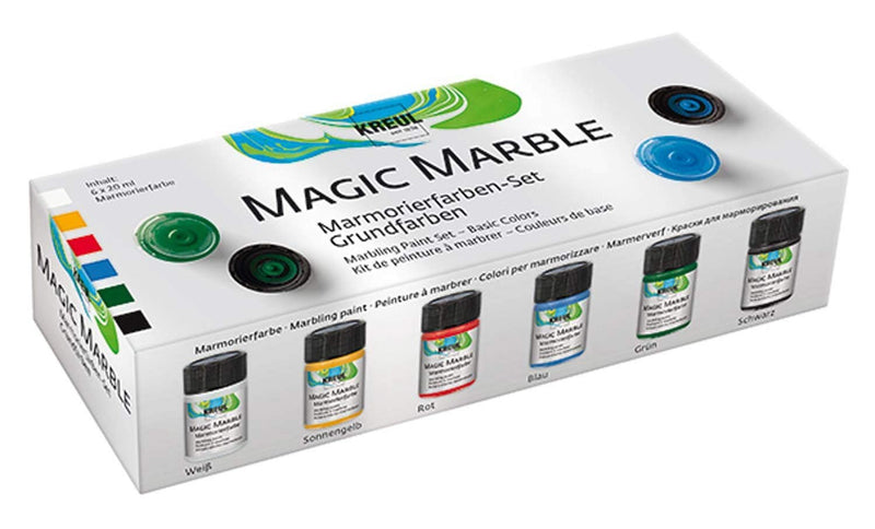 Baker Ross Magic Marbling Ink to Create Amazing Patterns -20ml per bottle (Set of 6