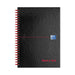 Oxford Black n' Red Ruled A-Z Wirebound Hardback A5 Notebook, 140 Pages