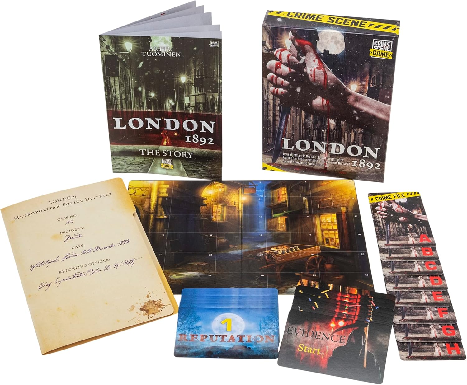 Heitune- Escena del Crimen Londres, Multicolor, Small (Tactic Games HE917HY-201