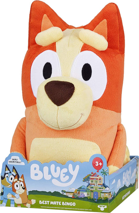 Bluey Best Mate and Bingo Extra Large 18 Inch Plush Official Collectable Character Cuddly Jumbo Soft Toy