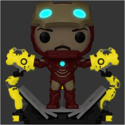 Marvel POP IRON MAN 2 IRON MAN MKIV W/GANTRY PX GID DLX VIN FIG