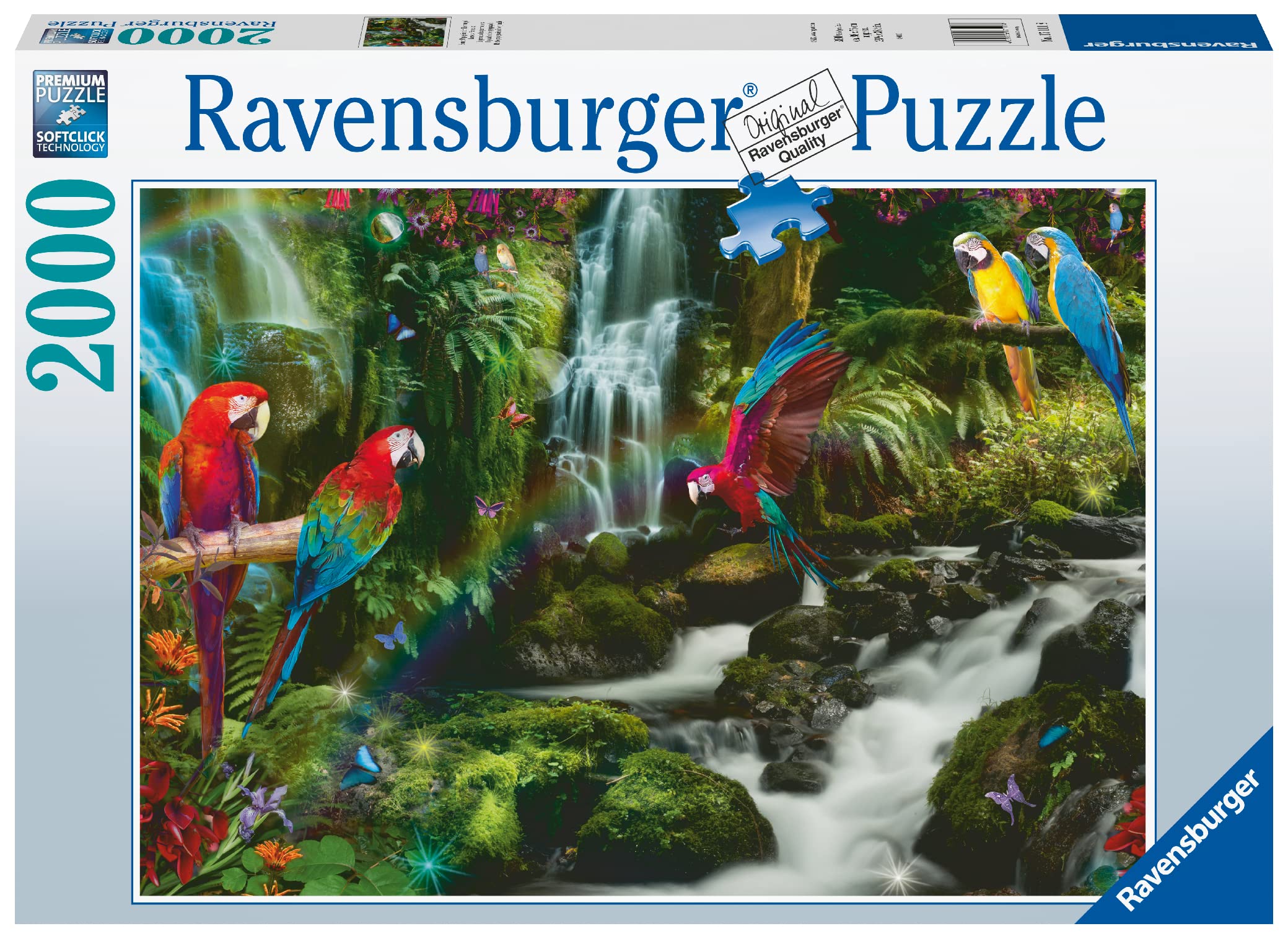 Ravensburger Puzzle 17111 - Colourful Parrots in the Jungle - 2000 Pieces Puzzle for Adults and Children from 14 Years