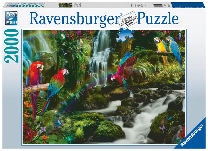 Ravensburger Puzzle 17111 - Colourful Parrots in the Jungle - 2000 Pieces Puzzle for Adults and Children from 14 Years