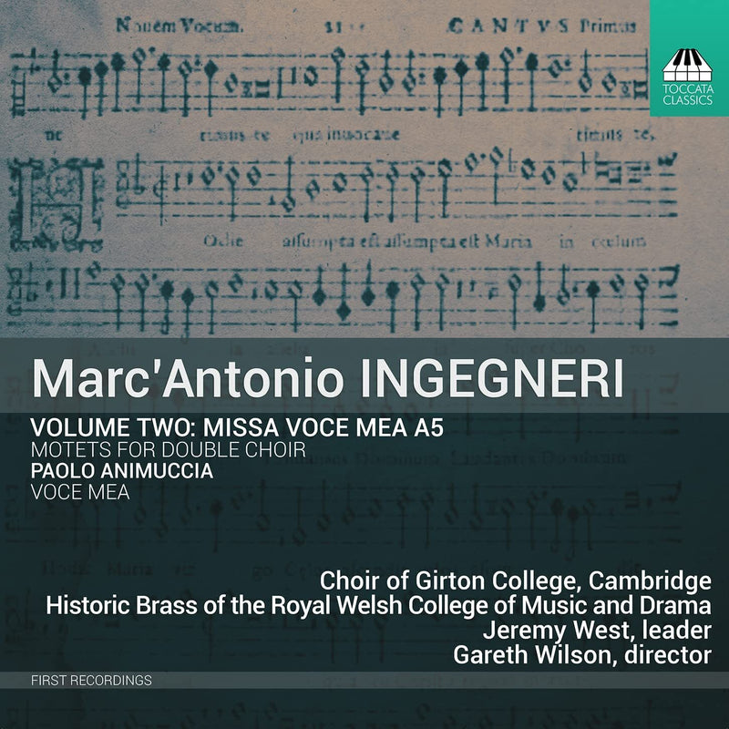 Marc' Antonio Ingegneri: Missa Voce Mea A5: Motets for Double Choir - Volume 2