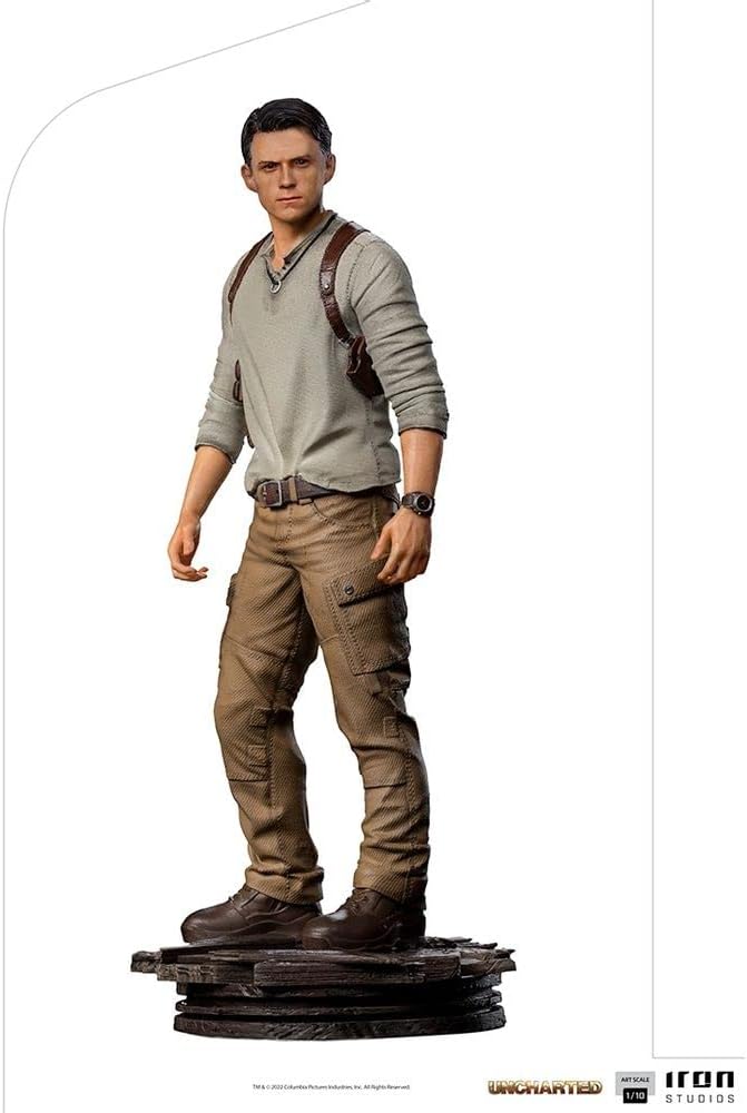 Iron Studios- Uncharted Movie Nathan Drake 1/10 Statue Estatuas, Multicolor (83992)