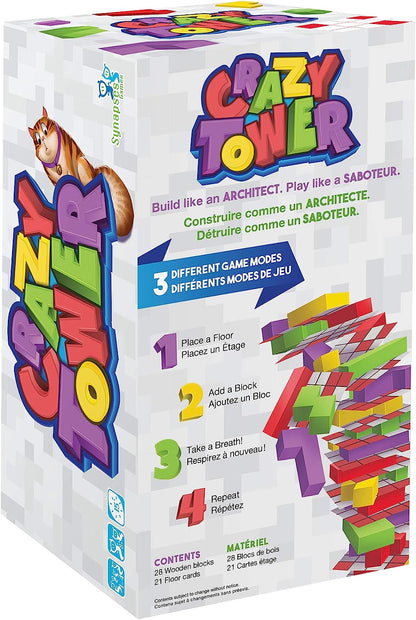 Synapses Games | Crazy Tower | Board Game | Ages 8+ | 1-4 Players | 15 Minutes Playing Time
