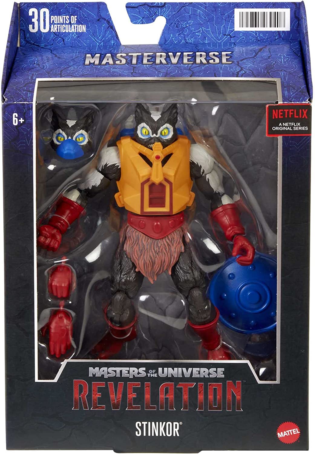 Masters of the Universe Masterverse Stinkor Action Figure 7-in MOTU Battle Figures for Storytelling Play and Display, Gift for Kids Age 6 and Older and Adult Collectors, MOTU Collectors