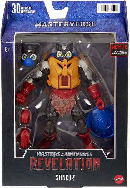 Masters of the Universe Masterverse Stinkor Action Figure 7-in MOTU Battle Figures for Storytelling Play and Display, Gift for Kids Age 6 and Older and Adult Collectors, MOTU Collectors