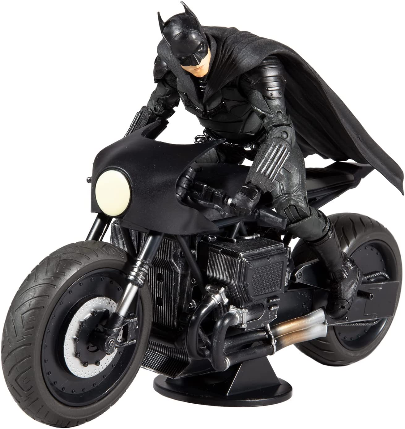 McFarlane TM15713 DC Movie Vehicles-The Batman Batcycle-Collectible, Multicolore