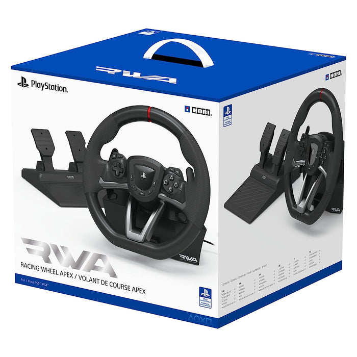 HORI Racing Wheel Apex for Playstation 5, PlayStation 4 and PC - Officially Licensed by Sony (PS5/) Single