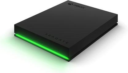 Seagate Game Drive for Xbox, 2TB, External Hard Drive Portable, USB 3.2 Gen 1, Black with built-in green LED bar, Xbox Certified, 2 year Rescue Services (STKX2000400