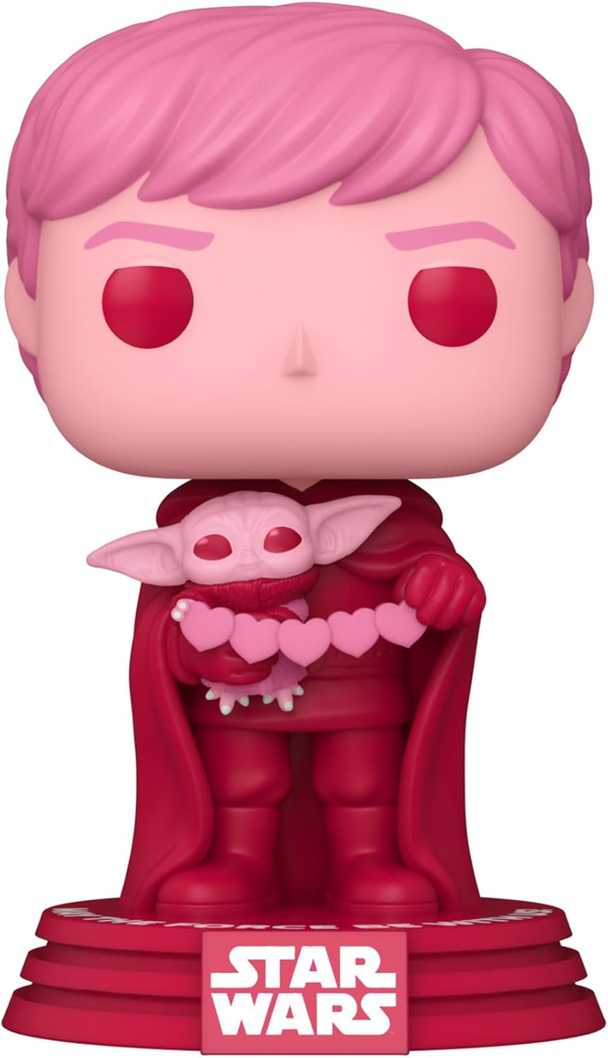 Funko Pop! Star Wars: Valentines - Luke Skywalker & Grogu (the Child, Baby Yoda) - (Grogu (the Child, Baby Yoda), Baby Yoda) - Star Wars: the Mandalorian - Collectable Vinyl Figure - Gift Idea