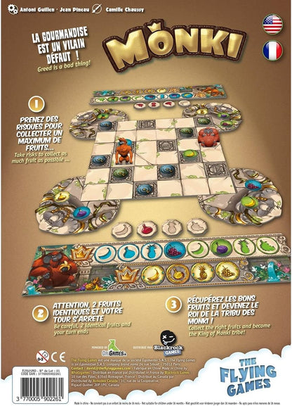 Flying Games | Monki | Board Game | Ages 7+ | 2 Players | 15 Minutes Playing Time