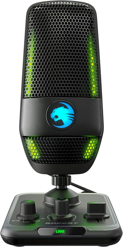 Roccat Torch - Studio-Grade USB Microphone, Black