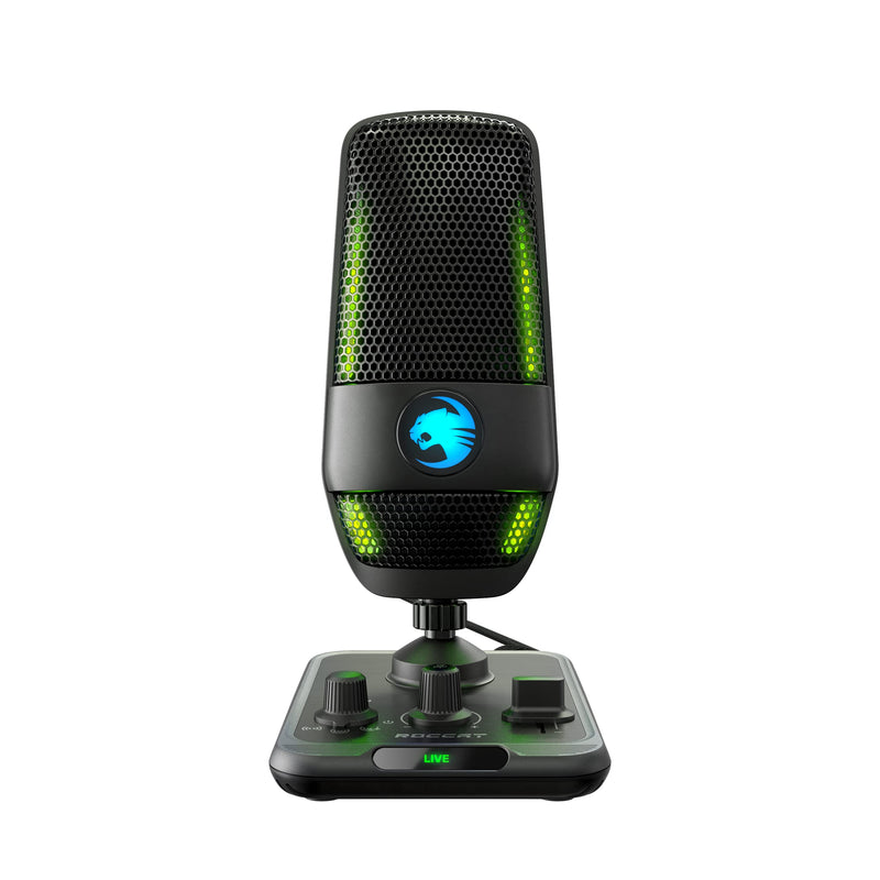 Roccat Torch - Studio-Grade USB Microphone, Black