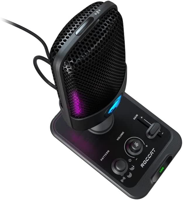 Roccat Torch - Studio-Grade USB Microphone, Black