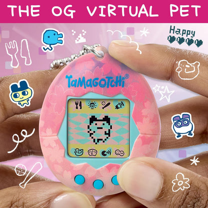 TAMAGOTCHI Bandai Original Sakura Digital Pet | Nurture And Raise The Original Electronic Pet Japanese Kids Toys For Girls And Boys Make Great 90s Retro Gifts