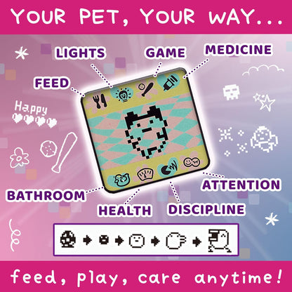 TAMAGOTCHI Bandai Original Sakura Digital Pet | Nurture And Raise The Original Electronic Pet Japanese Kids Toys For Girls And Boys Make Great 90s Retro Gifts