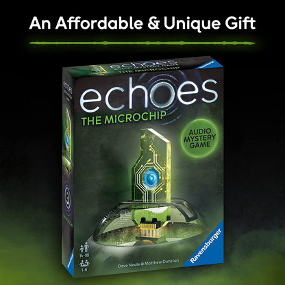 Ravensburger Echoes The Microchip - Immersive Audio Murder Mystery Party Game for Adults Age 14 Years Up - 1 to 6 Players