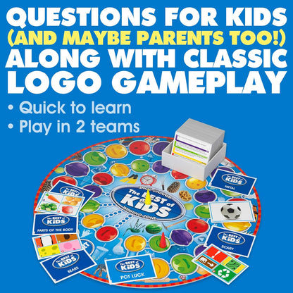 Drumond Park LOGO Best of Kids Board Game, Board Game for Kids, Family Kids Board Game, for Children, Family Board Games for Adults and Kids Suitable From 7 Years+ Multicoloured,T73291