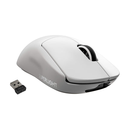 Logitech G PRO X SUPERLIGHT Wireless Gaming Mouse, HERO 25K Sensor, Ultra-light with 63g, 5 Programmable Buttons, 70 hours Battery Life, Zero Additive PTFE Feet, PC/Mac