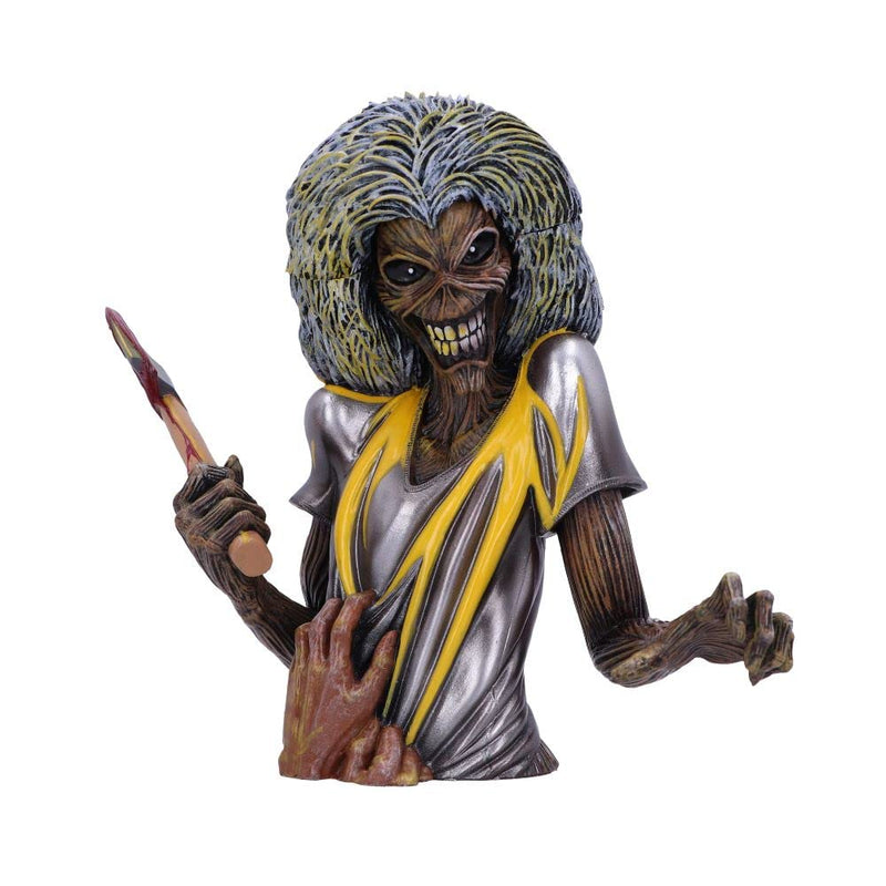 Nemesis Now Caja de Busto de Iron Maiden Killers con Licencia Oficial (pequeña), Color Amarillo, 16,5 cm