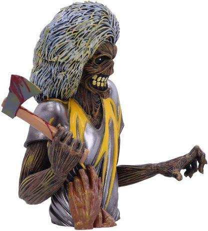 Nemesis Now Caja de Busto de Iron Maiden Killers con Licencia Oficial (pequeña), Color Amarillo, 16,5 cm