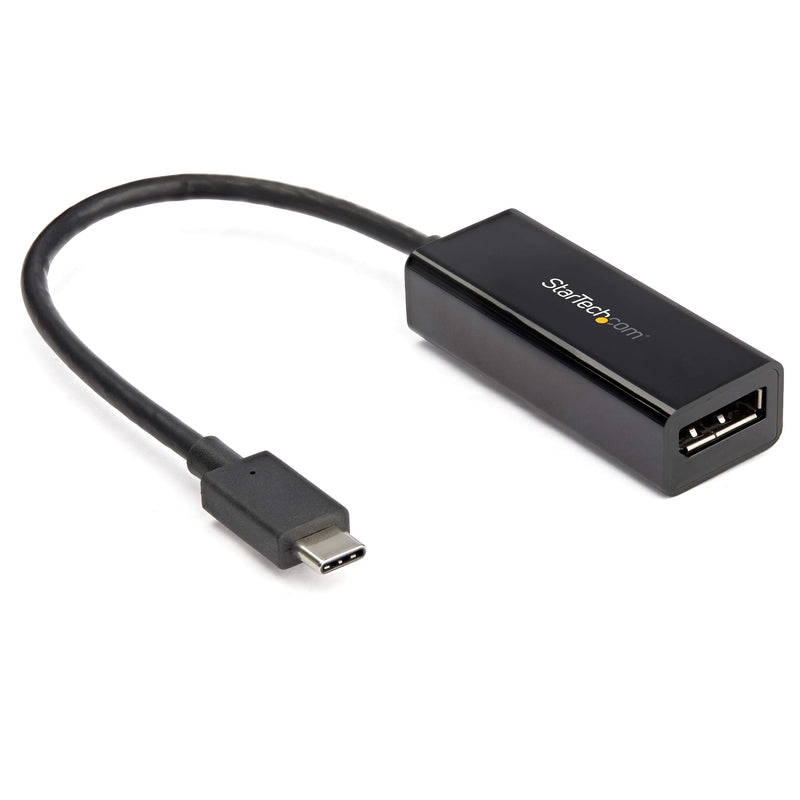StarTech.com USB C to DisplayPort Adapter - 8K/5K/4K USB Type C to DP 1.4 Alt Mode Video Converter - HBR3/DSC/HDR - 8K 60Hz Thunderbolt 3 Compatible DisplayPort Monitor Display Adapter (CDP2DP14B