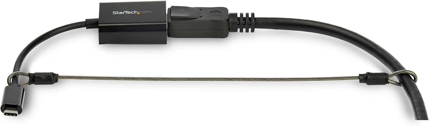 StarTech.com 20-Pack Security Cable Tethers for Adapters & Dongles - Universal Cable Adapter Tether - Tether Cables - Adjustable Length Anti-Theft Cable Tether Lock Kit - Steel (CONNLOCKPK20