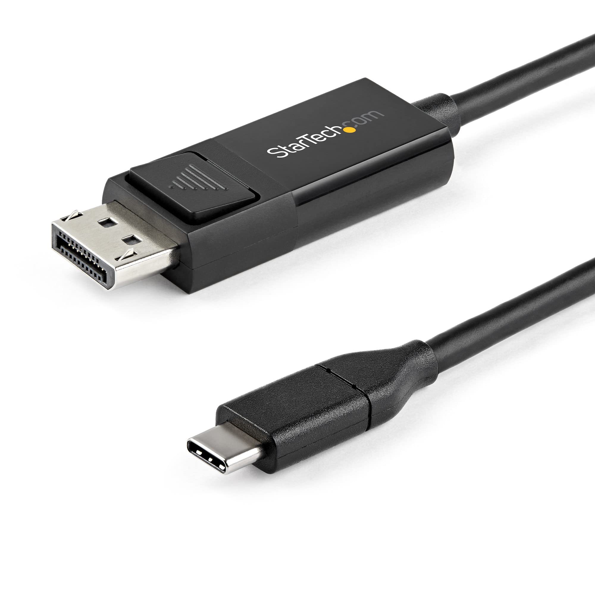 StarTech.com 3.3ft (1m) USB C to DisplayPort 1.2 Cable 4K 60Hz - Bidirectional DP to USB-C or USB-C to DP Reversible Video Adapter Cable - HBR2/HDR - USB Type C/TB3 Monitor Cable (CDP2DP1MBD